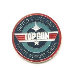 Top Gun US Navy Emblem Metall Button Pin Pins Anstecker 419