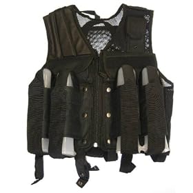 Premium Black Paintball Airsoft Tactical Gear Vest