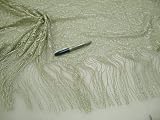 Fabric Fringe Lace Panel Celery Abstract !!305