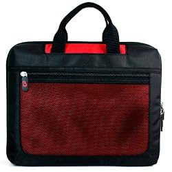 Kroo Seal Case for Netbook up to 10-Inch (Red)