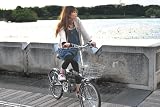 ARUN(アラン) カギ・ライト・カゴ付き20インチ6段変速折りたたみ自転車 ネイビー MSB-206AS