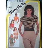 MISSES PULLOVER TOPS SIZE 16 SIMPLICITY SEWING PATTERN #6365