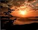 Sunset over beautiful tropical island POSTER vacation - 16" x 20"