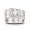 Engraved Diamond Women's Three Band Ring: Hidden Message Of Love by The Bradford Exchange