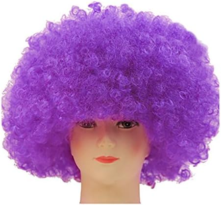 Fund Economy Afro Wig for Party Halloween Show Club (Purple)