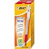Bic Cristal Grip Ball Pen Clear Barrel 1.0mm Tip 0.4mm Line Red Ref 802803 [Pack of 20]
