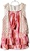 Beautees Girls' Printed Tank Top Fringe Vest and Necklace