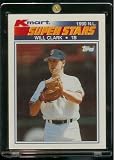 1990 Topps Kmart Superstars Glossy Baseball Card of Will Clark - San Francisco Giants - Mint Condition - Shipped In Protective ScrewDown Display Case!