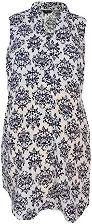 ex Peacocks Maternity size 10 - 20 Black White Paisley Loose fit Vest Top Tunic (20)