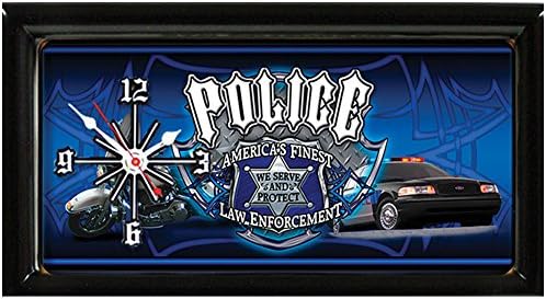 Police Department Framed Wall Or Stand Clock
