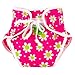 Kushies Swim Diaper, Fuchsia Daisy Print, Medium