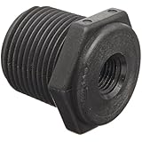 Banjo RB050-025 Polypropylene Pipe Fitting, Reducing Bushing, Schedule 80, 1/2 NPT Male x 1/4" NPT Female