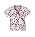Cherokee 100% Cotton Mini Mock Wrap Scrub Top Scrub Top Prints