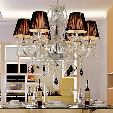 Elegant Crystal Chandelier with 6 Lights