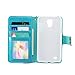 IZENGATE Samsung Galaxy S4 Active I9295 Executive Premium PU Leather Wallet Flip Case Cover Folio Stand (Turquoise Blue)