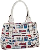 KATHY Van Zeeland Word Up Satchel 512wpgIflaL. SL160 Womens Kathy Van Zeeland Purse Handbag Nairobi Belt Shopper Bronze Leopard