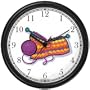 Knitting with Yard Ball Wall Clock by WatchBuddy Timepieces (Hunter Green Frame)