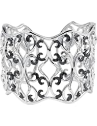 1 1/3 ct tw Black & White Diamond Cuff Bracelet