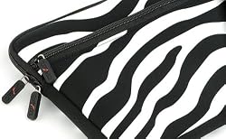- ZEBRA Sleeve Case for 10" 10.1" 10.2" Windows 7 Netbook {+ 1pc name tag}
