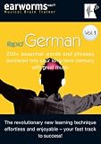 Books : RAPID GERMAN: 200+ essential words and phrases anchored into your long-term memory with great music. Vol. 1.  EARWORMS  mbt ( Musical Brain Trainer)