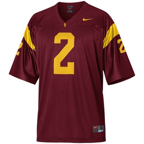 Nike USC Trojans #2 Cardinal Replica Football Jersey (Medium)