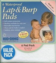Waterproof Lap and Burp Pads 12 x 13.5 - 6 Pack
From Kid-Ding

