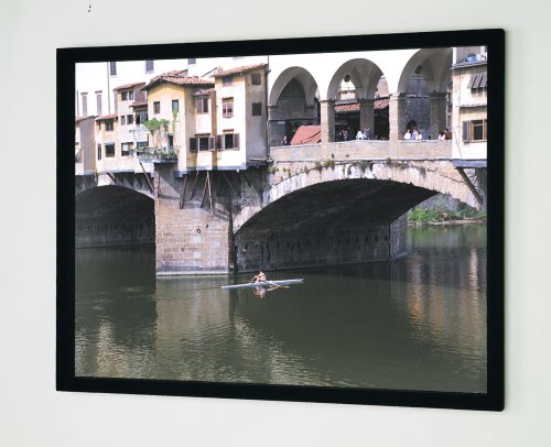 Da-Lite 125 Diagonal Cinemascope Format Home Theater Fixed Frame Screen with High Contrast Da-Mat Fabric and Pro-Trim