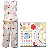 The Cat's Pajamas Pop Dot Non-Flannel Tank Capri Pajamas