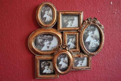 Bilderrahmen Collage antik gold