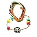 Multi-color Peace Sign Leather Bracelet
