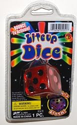JA-RU Red Lite Up Dice, Bounce to Activate! (1 Each)