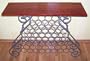 Kingston Scroll Rustic Iron & Wood Wine Table / Console