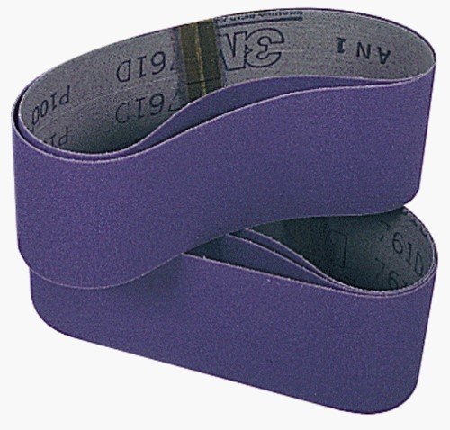 3M 81403 3-Inch x 21-Inch Purple Regalite Resin Bond 120 Grit Cloth Sanding Belt - 5 Pack