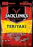 Jack Link's Meat Snacks Beef Jerky, Teriyaki, 1.25 Ounce (Pack of 10)