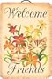 KimsCrafts Welcome Collection Handmade in Maine Stenciled 8"x12" Slate Tiger Lilly Sign
