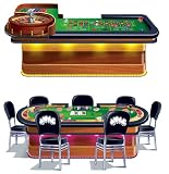5' Roulette & Poker Tables Casino Wall Add-Ons