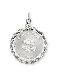 Sterling Silver Graduation Day Disc Charm