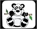 Mouse Pad with funny, humor, cute, leaf, branch, panda, bear, leaves, animal