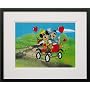 Mickey Mouse and Minnie Mouse Walt Disney Limited Edition Animation Cel, The Nifty Nineties, Framed