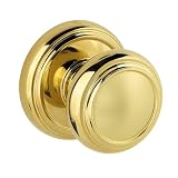 Baldwin 352ATK RDB 3 Alcott Hall/Closet Knob, Polished Brass