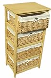 DRAWER SET WICKER FARMHOUSE RUSTIC CHABBY CHIC