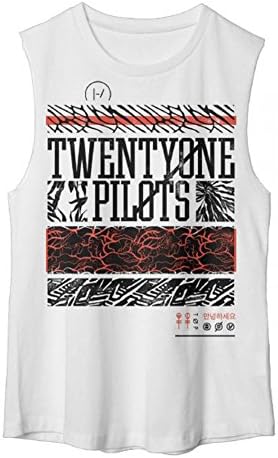 Twenty One Pilots 2016 Women Summer Style White Crop Tank Top (Asia Medium, White)