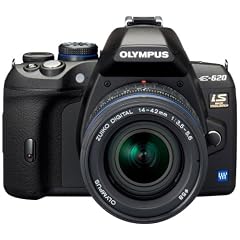 Olympus E-620 SLR-Digitalkamera (12,3 Megapixel, Bildstabilisator, Live View, Art Filter) Kit inkl. 14-42mm & 40-150mm Objektive