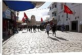 Canvas Prints of Tourists walking to the Medina, Place des Martyrs, Sousse, Tunisia, North from Robert Harding