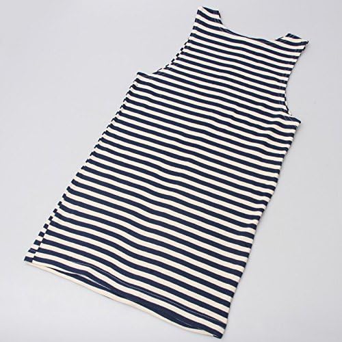 Men`s Cotton Sleeveless Russian Navy Shirt (Size L) (telnyashka)