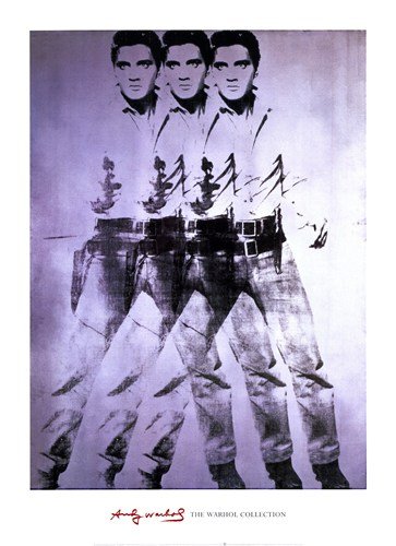(26x36) Andy Warhol Elvis 1963 Triple Elvis Art Print Poster (26x36) Andy Warhol Elvis 1963 Triple Elvis Art Print Poster