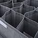Neewer® 20 Cell Bamboo Charcoal Underwear Ties Socks Drawer Closet Organizer Storage Box (Blue, Pink, Gray)