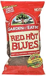 Garden of Eatin' Tortilla Chips, Red Hot Blues, 8.1-Ounce Bags (Pack of 12)