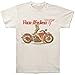 Van Halen - Mens Biker Pin Up T-Shirt X-Large White
