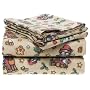 Melrose Home Confetti 150 GSM Heavy Cotton Flannel Sheet Set, Full
